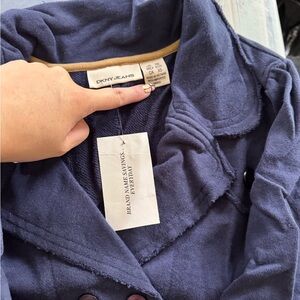 DKNY Women's Navy Short Sleeve Top